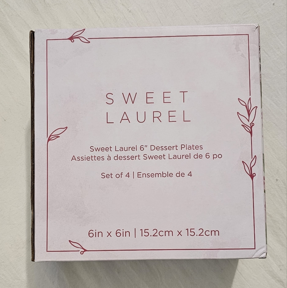 Sweet Laurel Dessert Plates